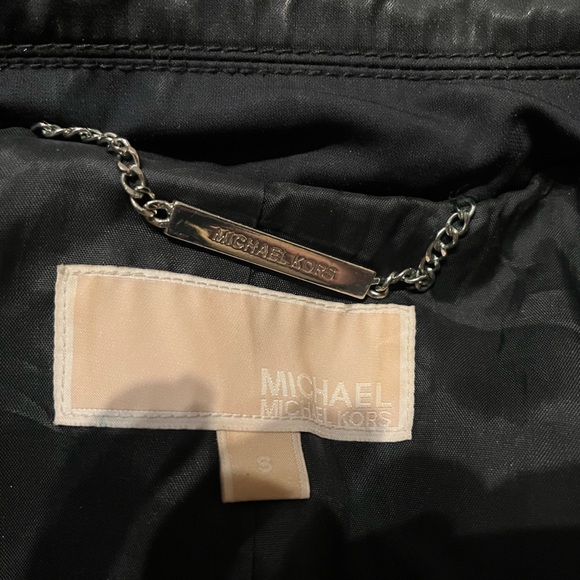 A Michael Kors Blue Trench Coat - Picture 3 of 3